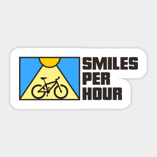 Smile Per Hour Cycling Sticker